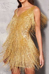 Sequins Tassel Tank Dress InsStreet